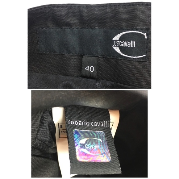 JUST Cavalli Belted waist Mini Skirt In Black - Picture 5 of 7